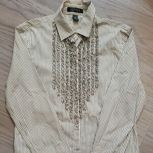 Ralph Lauren Shirt with Ruffled Bib